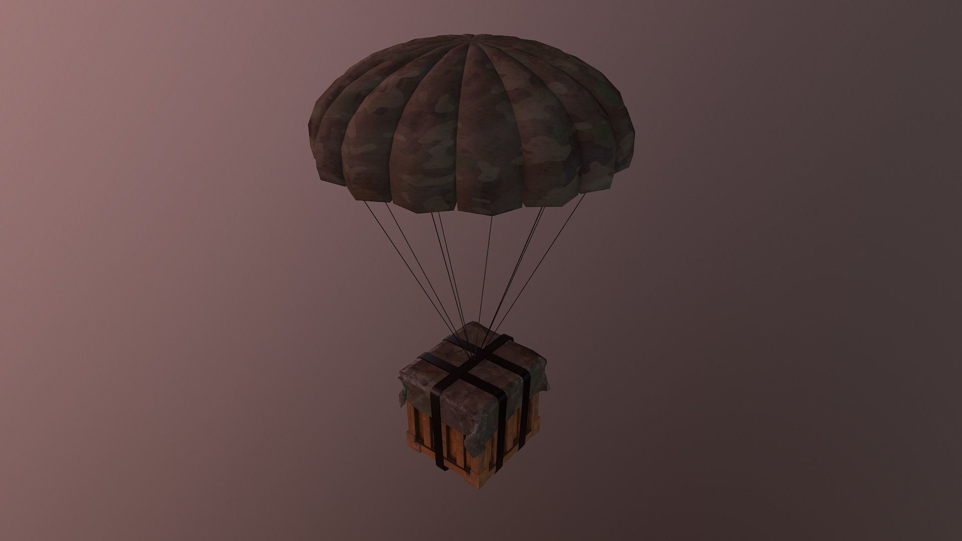Air Drop Boxes Low-poly 3D model_33