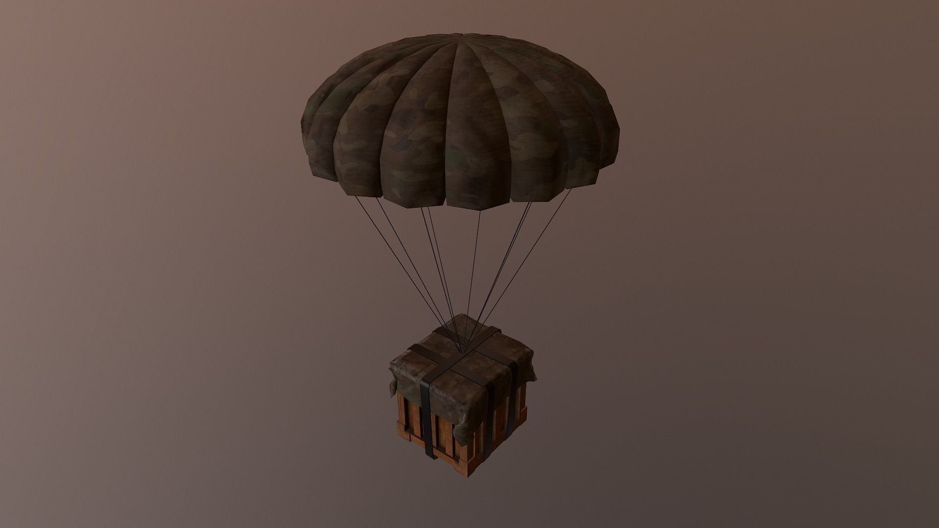 Air Drop Boxes Low-poly 3D model_16