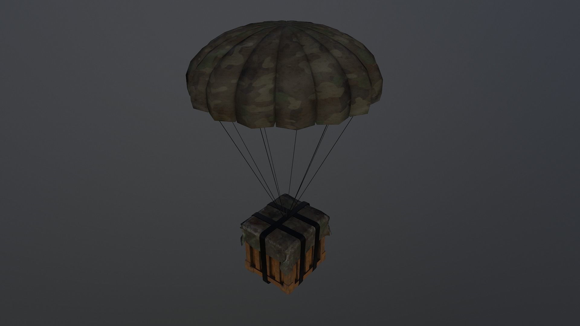 Air Drop Boxes Low-poly 3D model_20