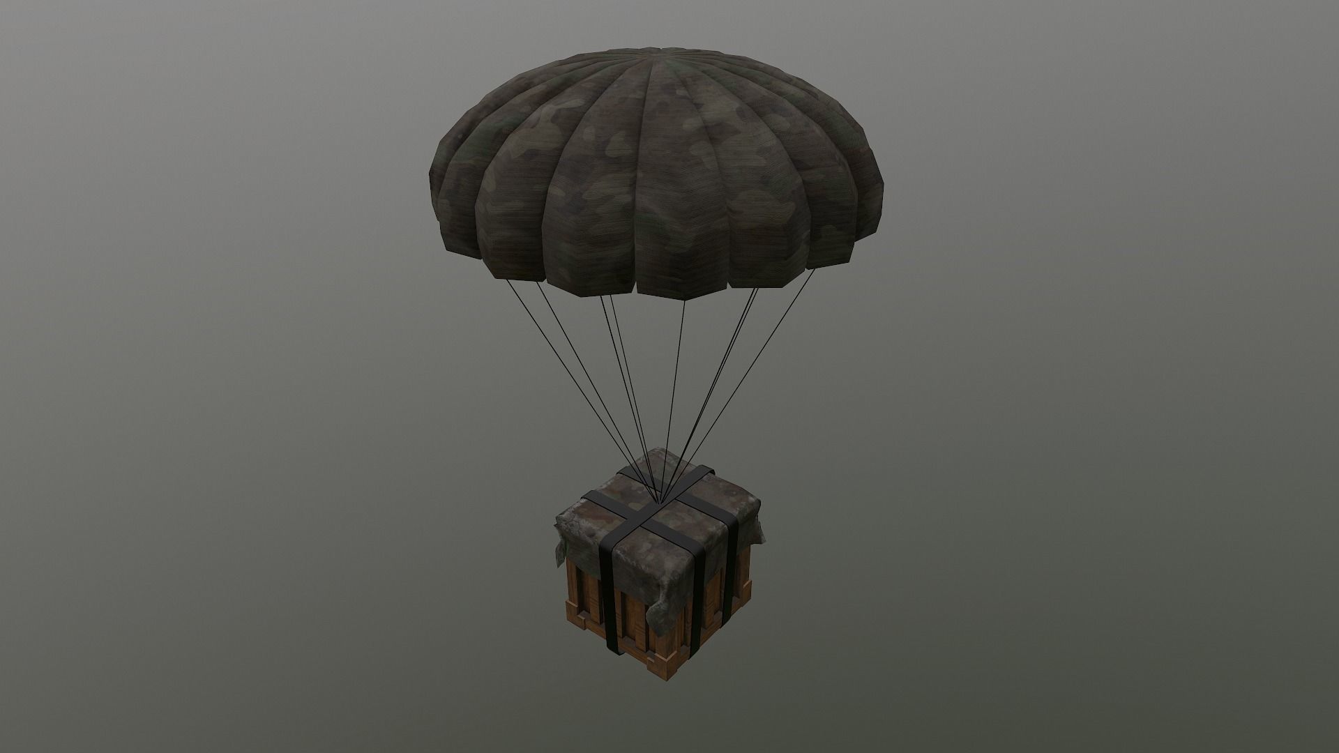 Air Drop Boxes Low-poly 3D model_32