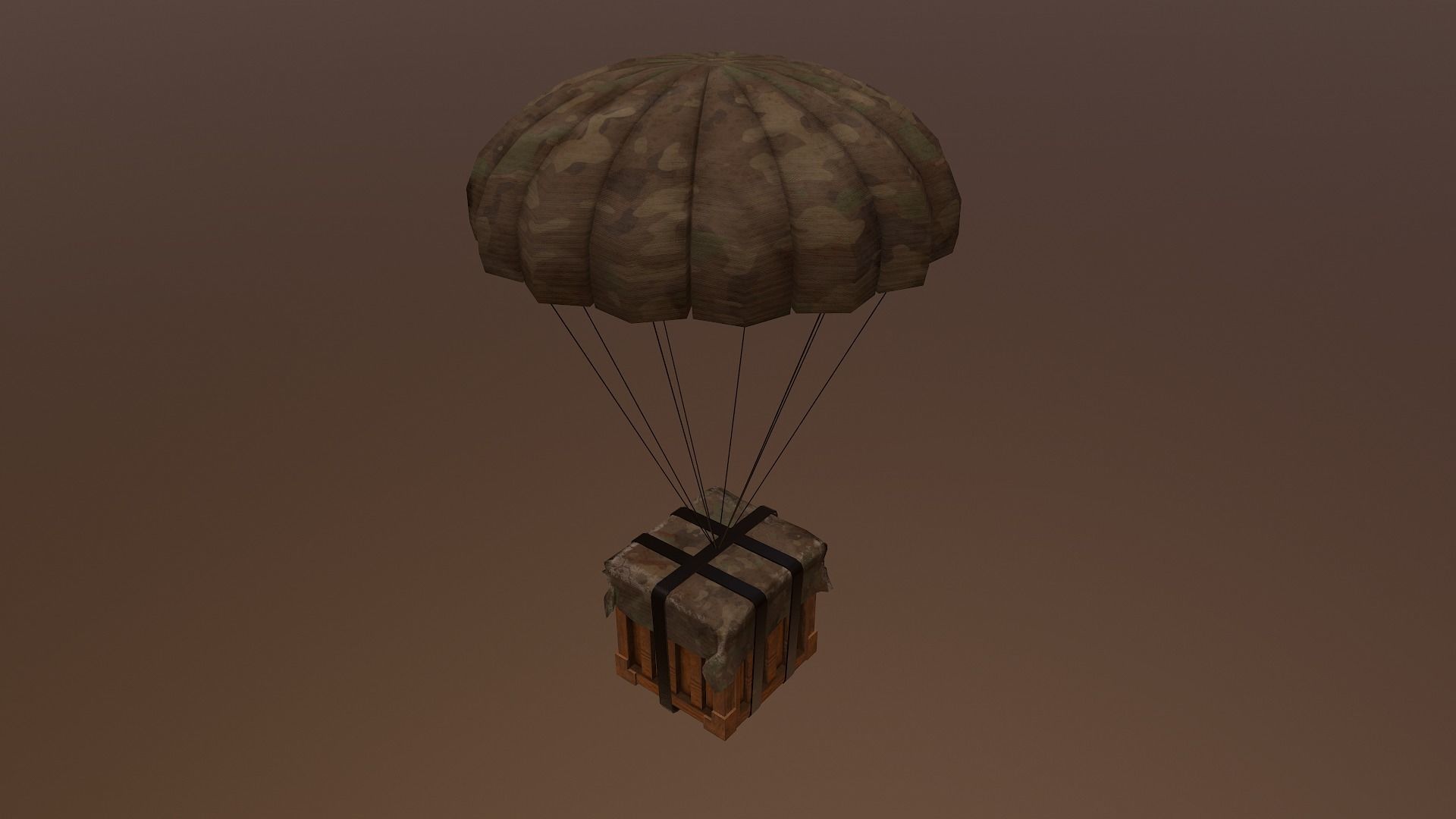 Air Drop Boxes Low-poly 3D model_30
