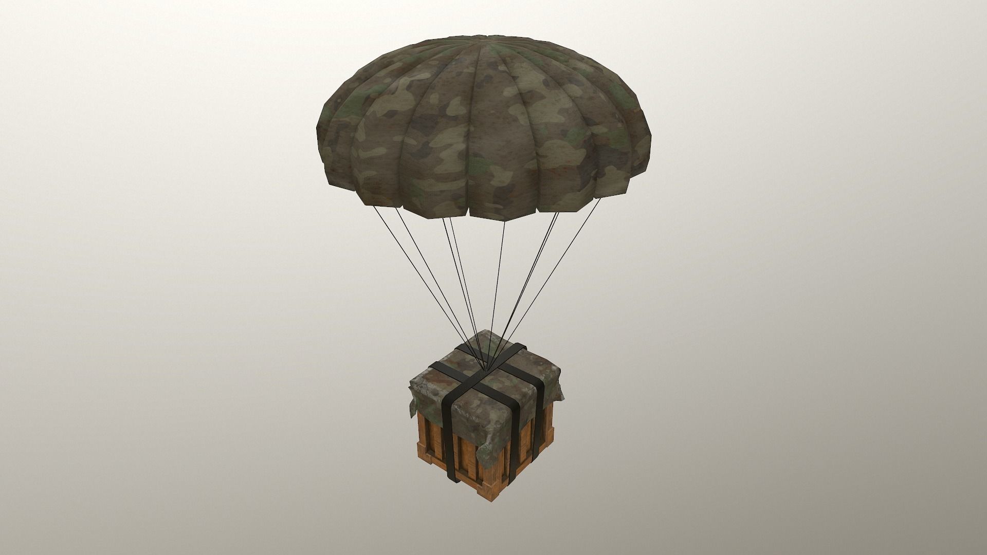 Air Drop Boxes Low-poly 3D model_38