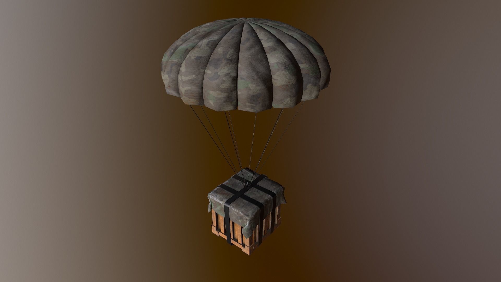 Air Drop Boxes Low-poly 3D model_22