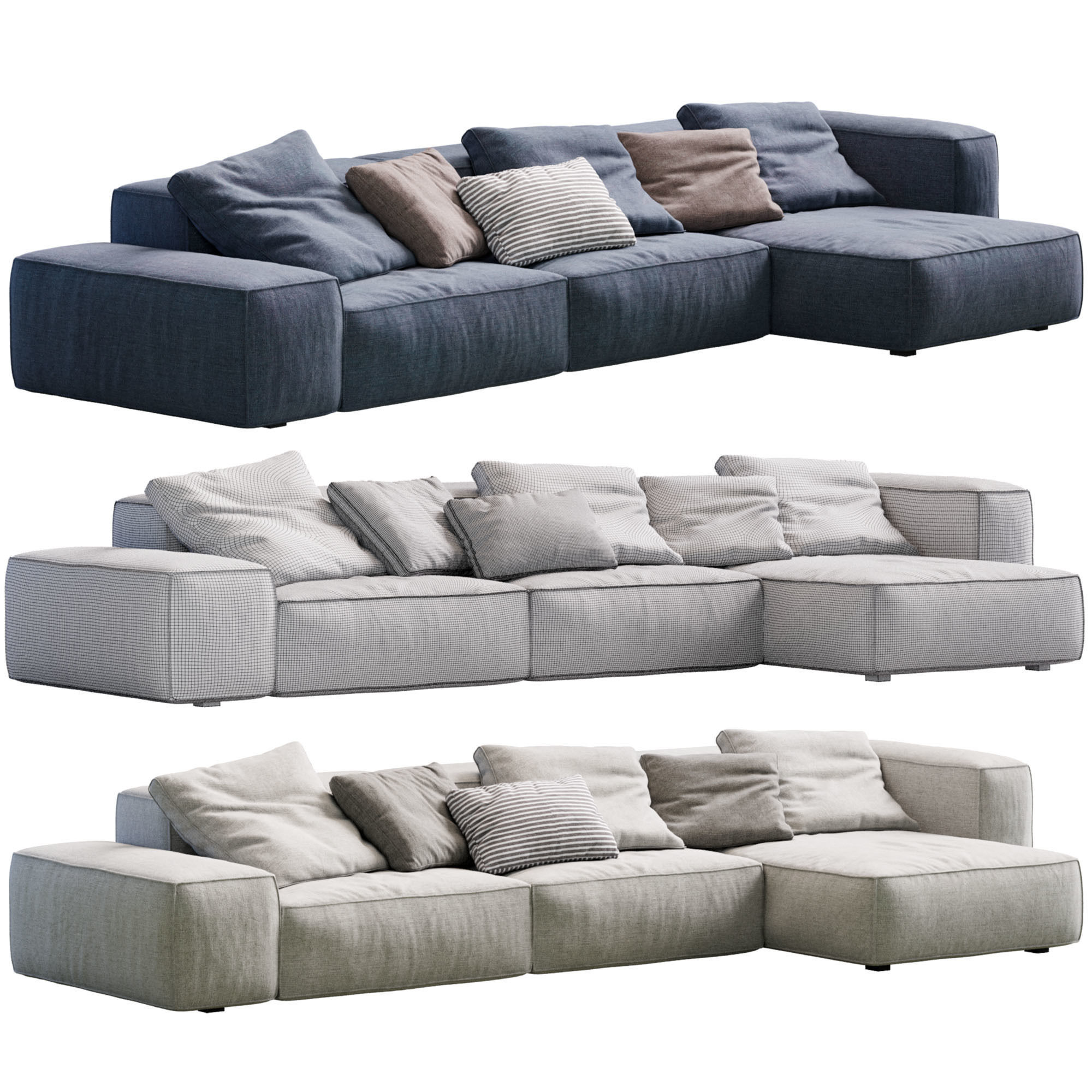 Living Divani NeoWall Sofa 3D model_10