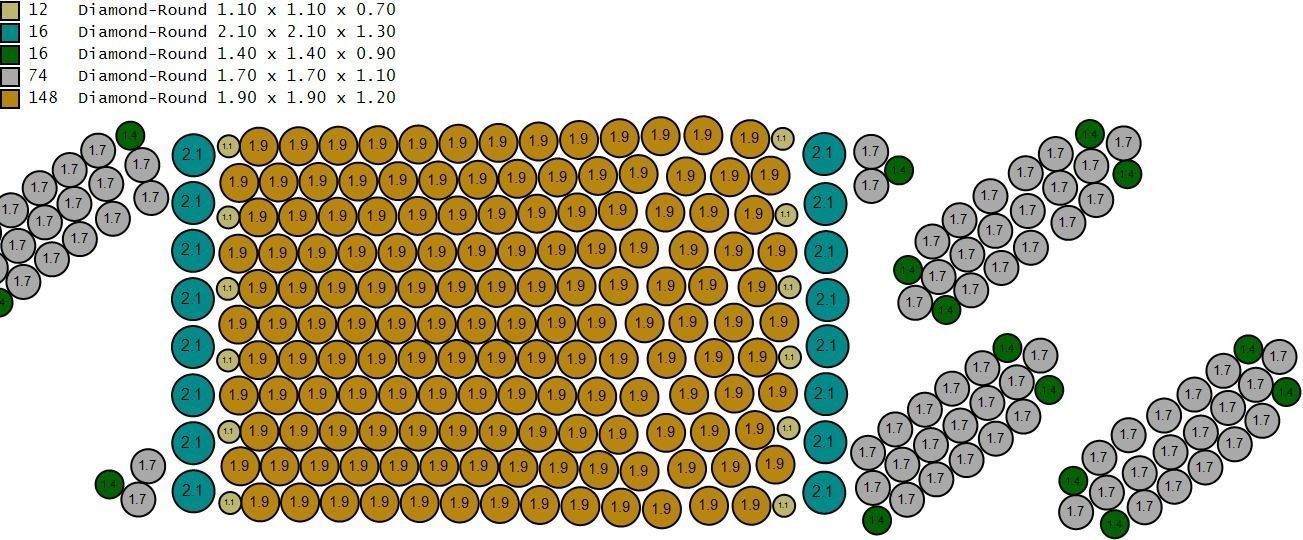 Diamond Cuban link 19mm 3D model_5