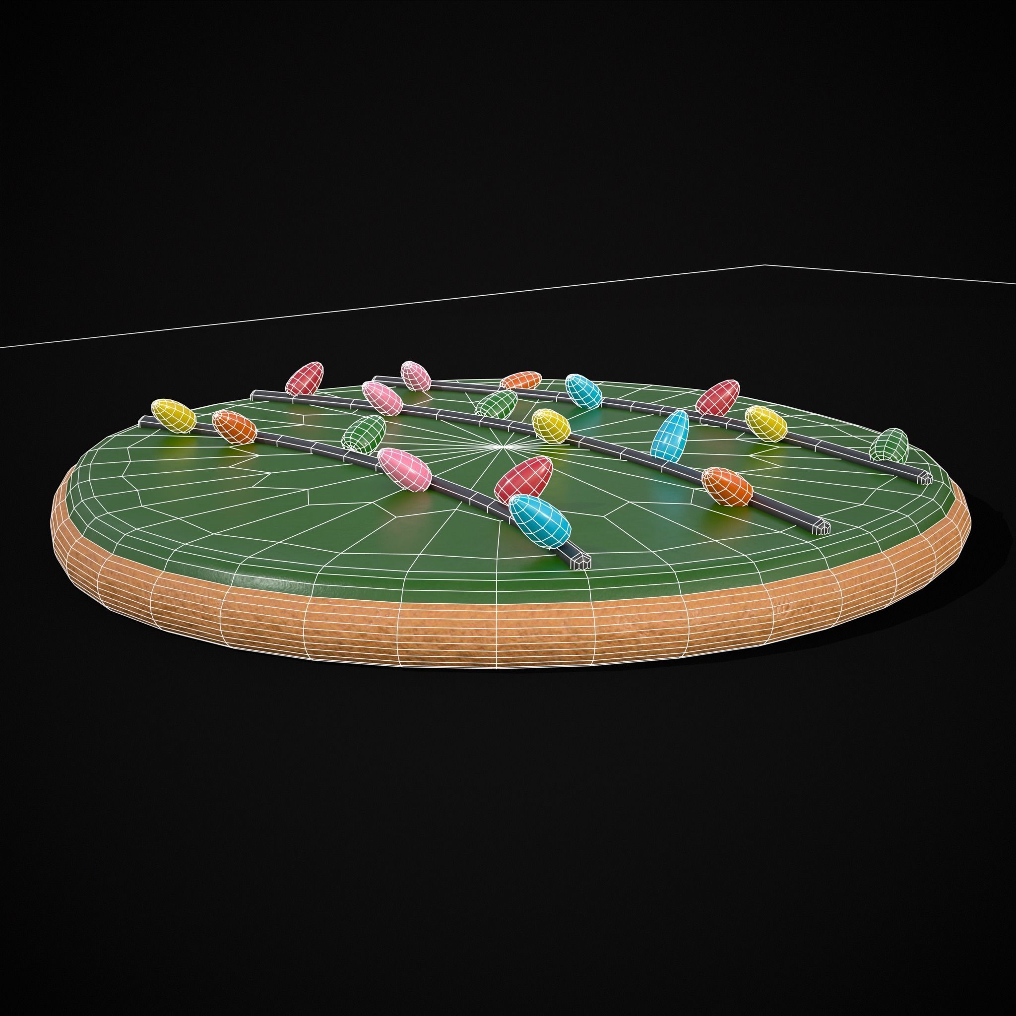 Christmas Lights Cookie Low-poly 3D model_16