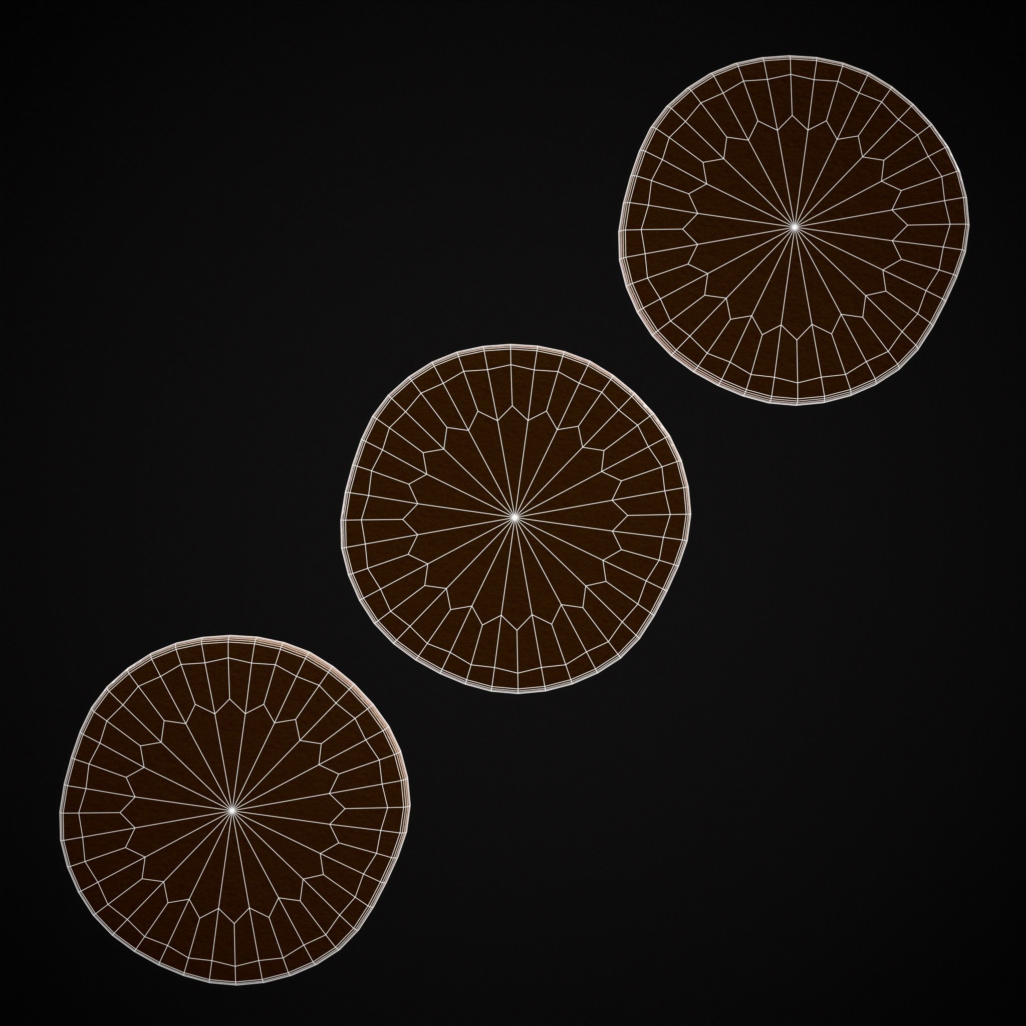 Christmas Lights Cookie Low-poly 3D model_12
