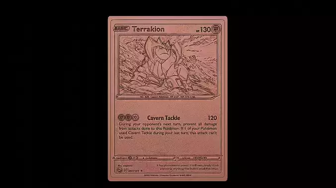 Terrakion Pokemon 3D print model
