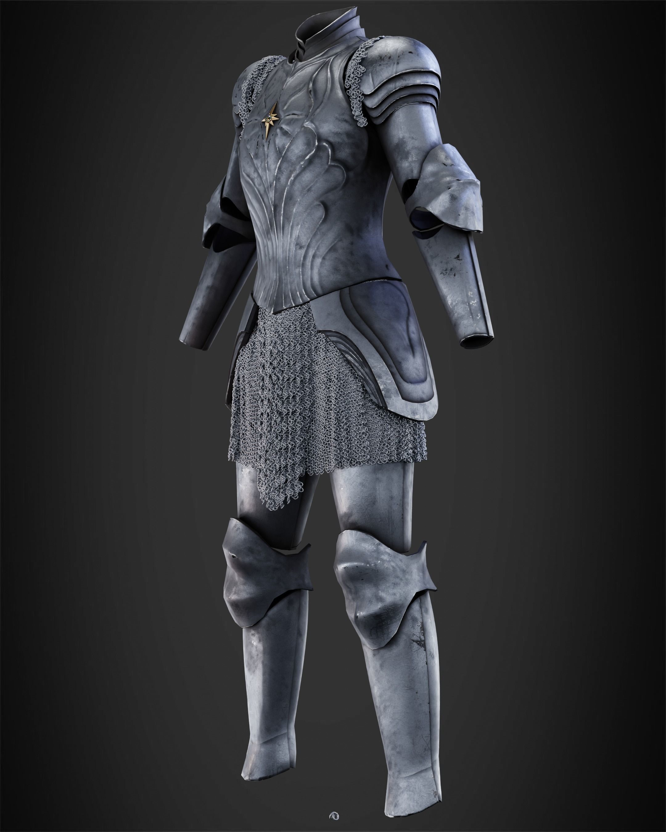 LOTR Galadriel Numenor Armor for Cosplay 3D print model_3