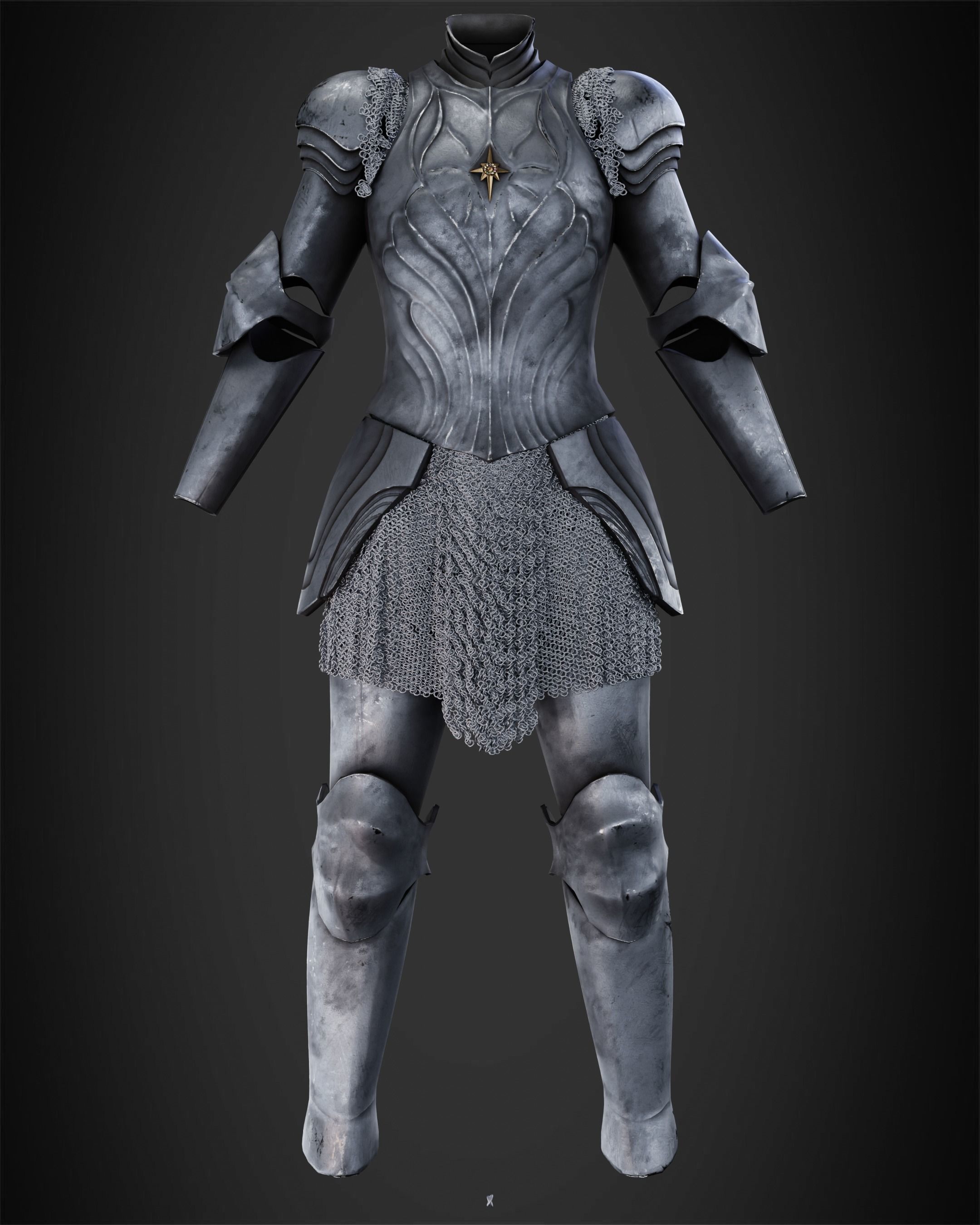 LOTR Galadriel Numenor Armor for Cosplay 3D print model_2