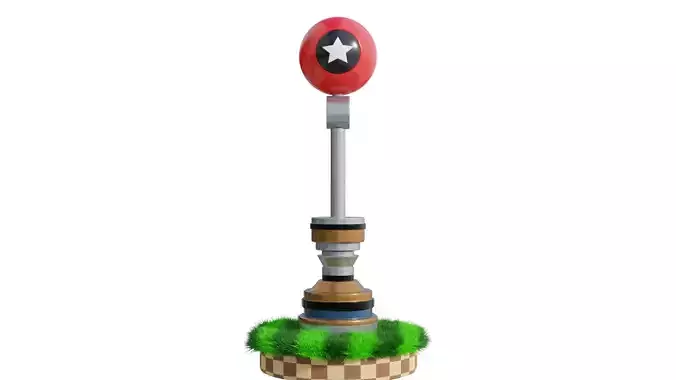 Checkpoint-Sonic The Hedgehog 3D model