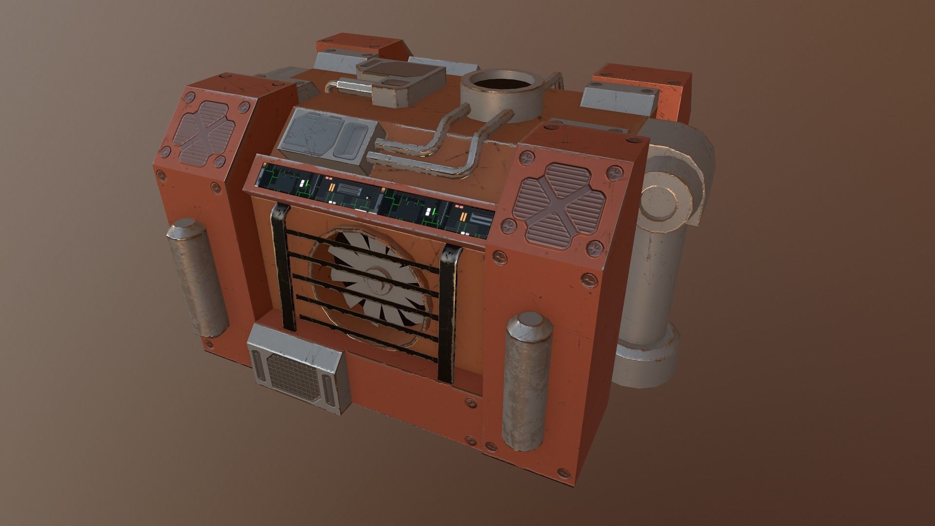 Generator 03 Low-poly 3D model_25