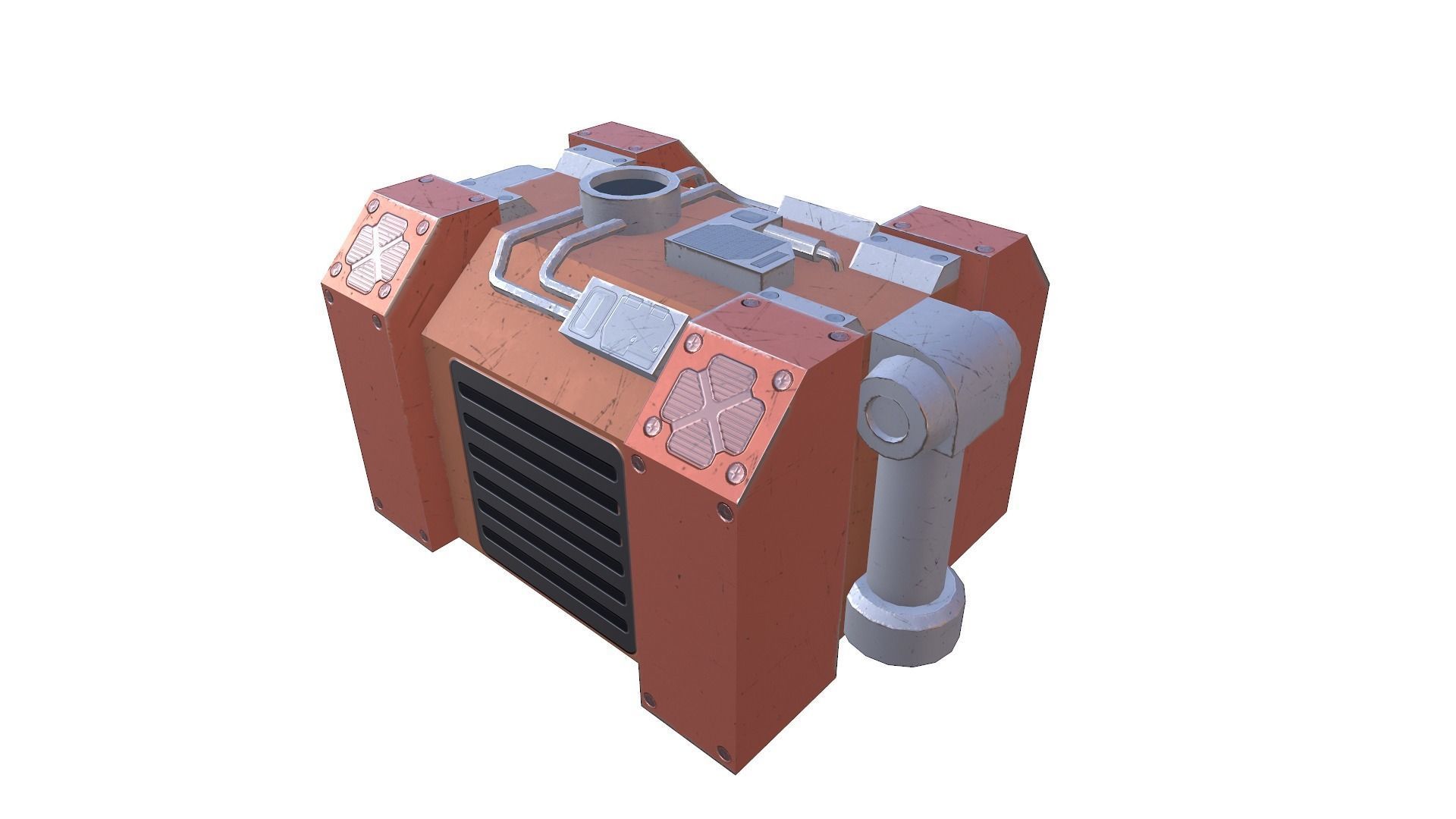 Generator 03 Low-poly 3D model_3