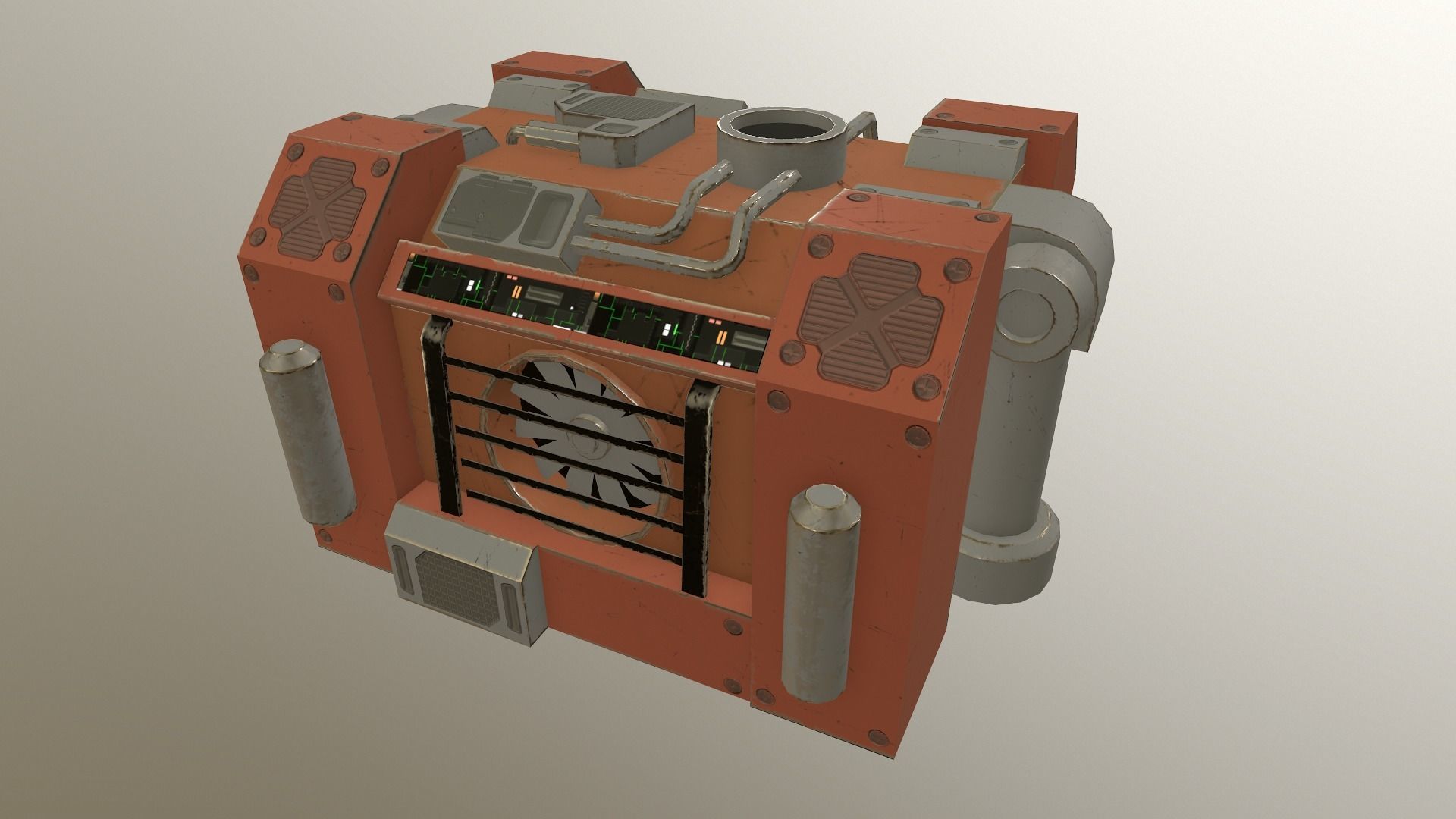 Generator 03 Low-poly 3D model_30