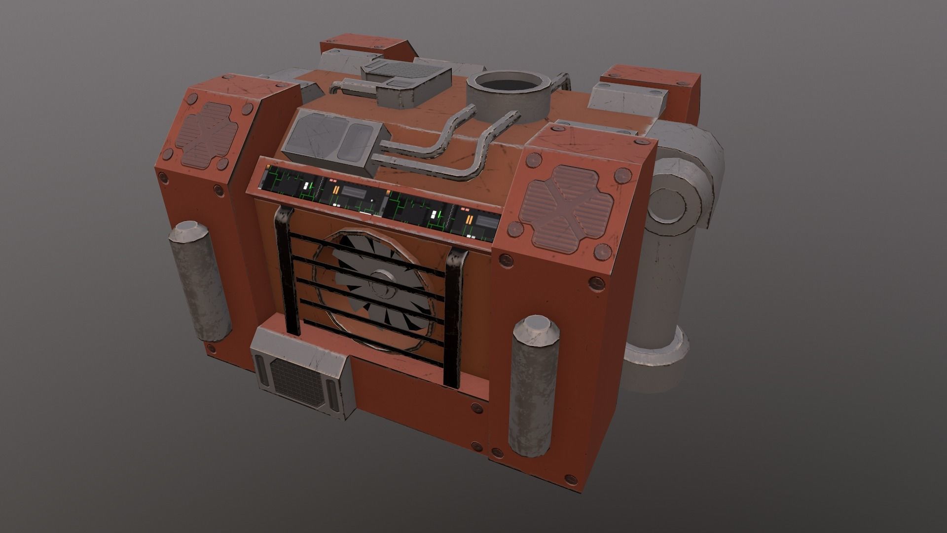 Generator 03 Low-poly 3D model_22