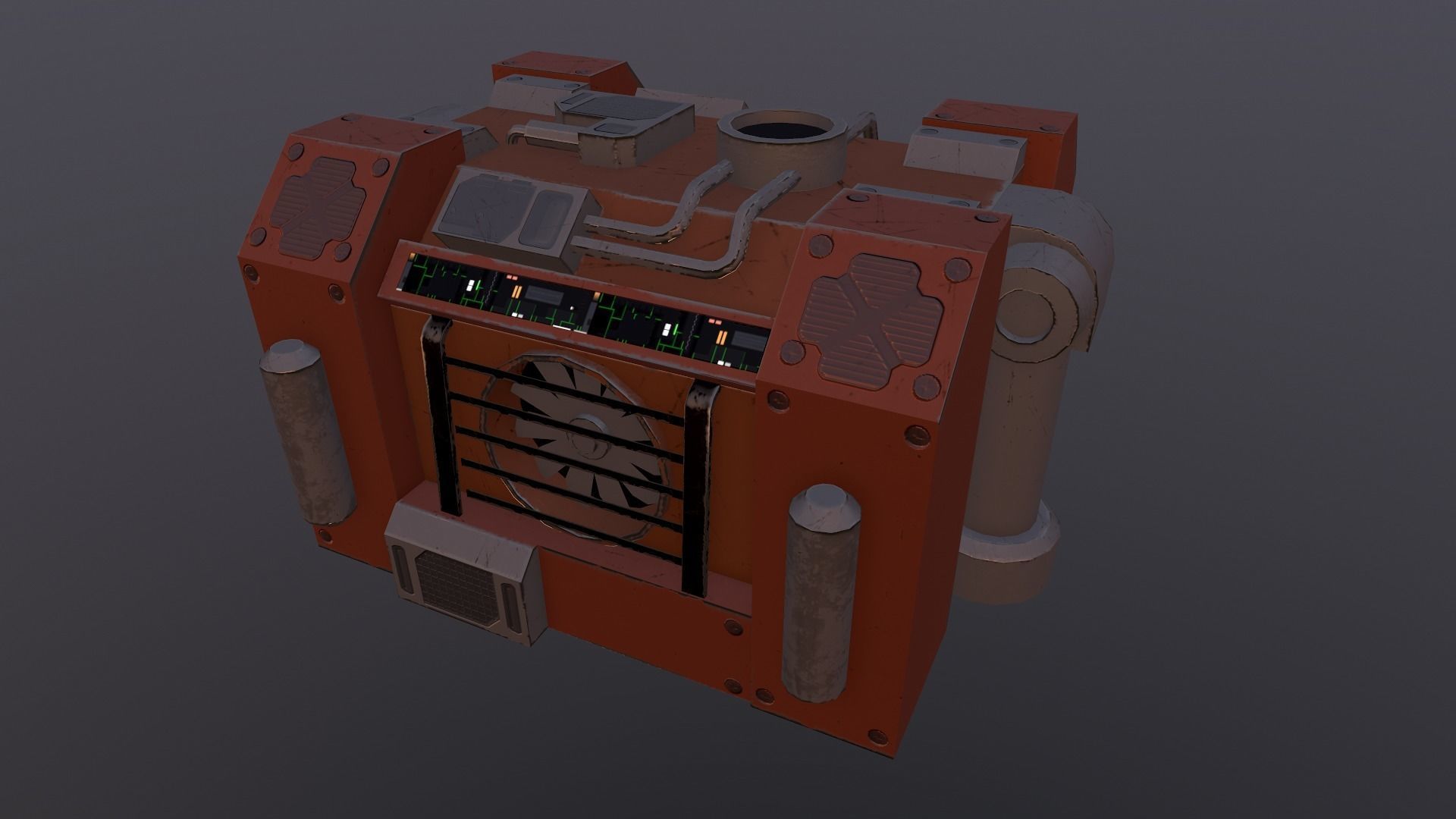 Generator 03 Low-poly 3D model_21
