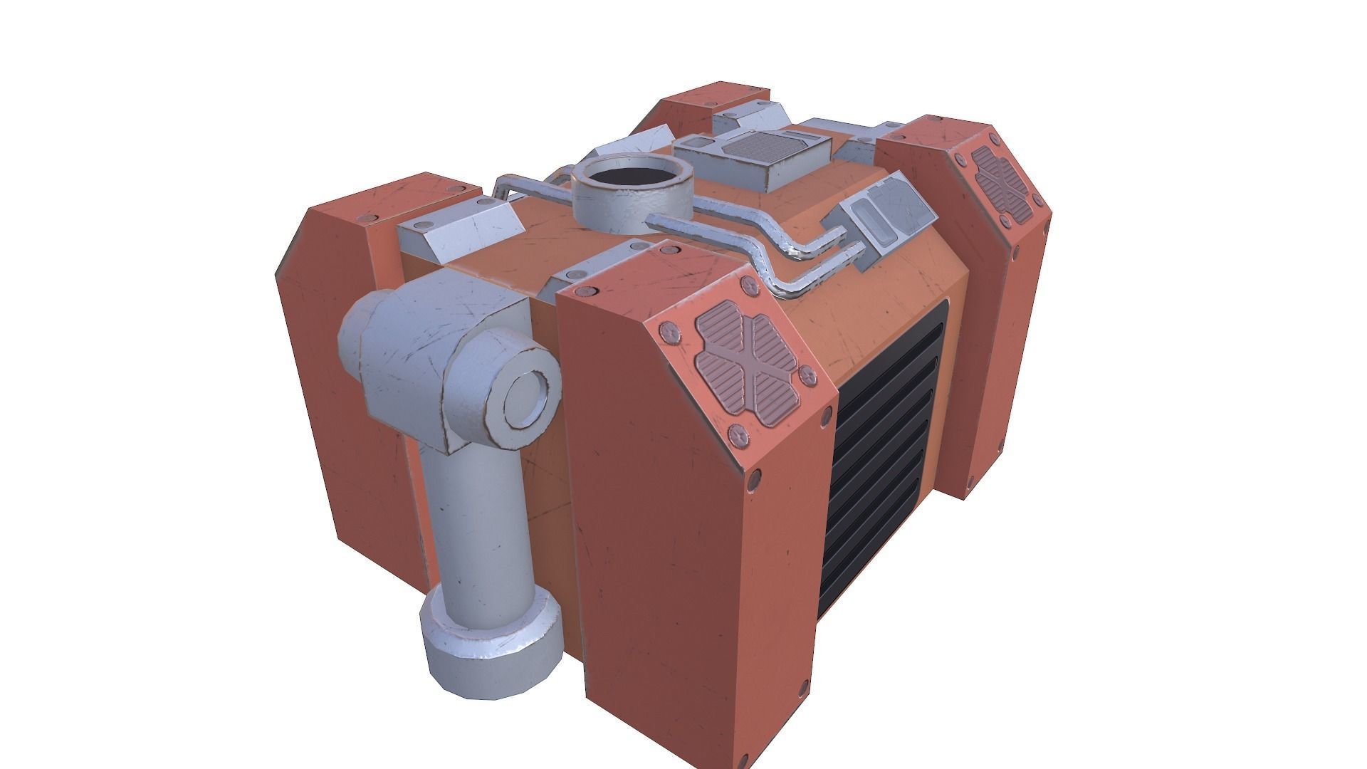 Generator 03 Low-poly 3D model_4