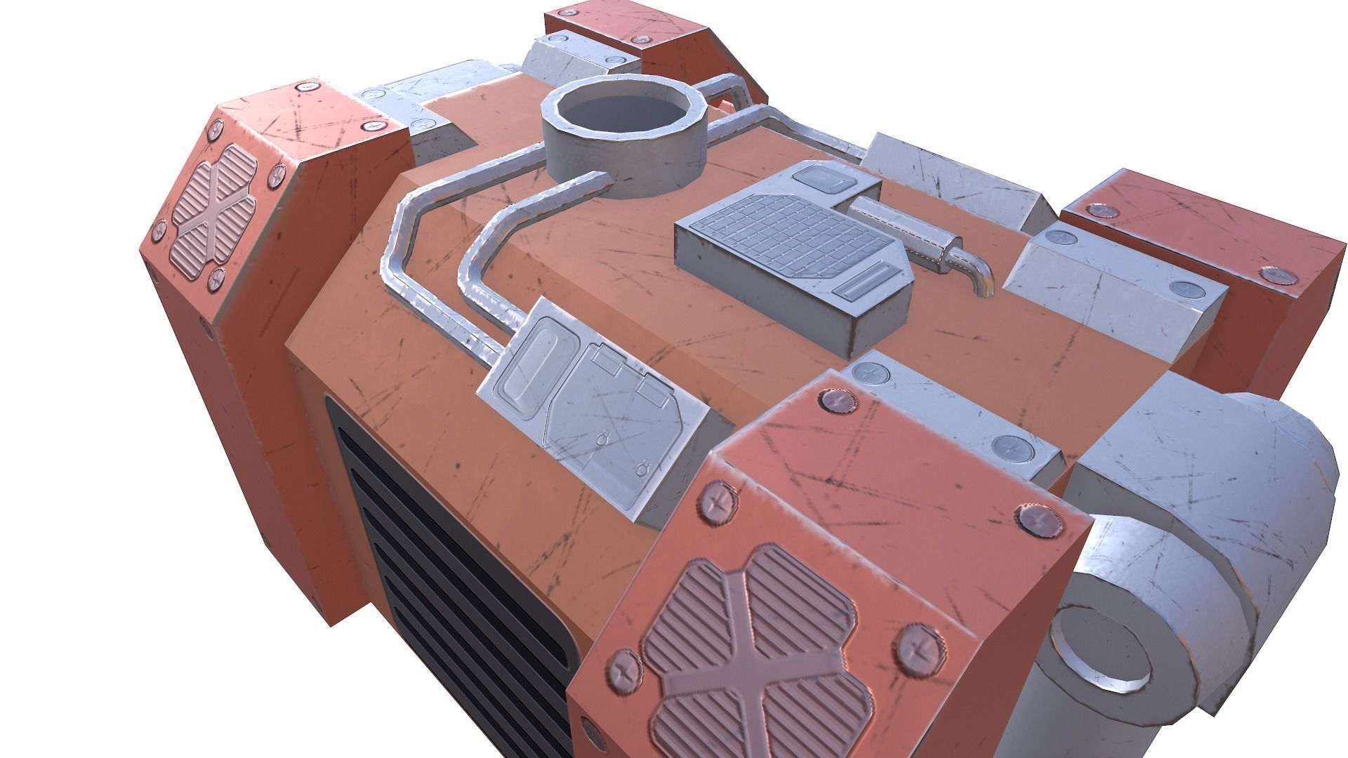 Generator 03 Low-poly 3D model_7