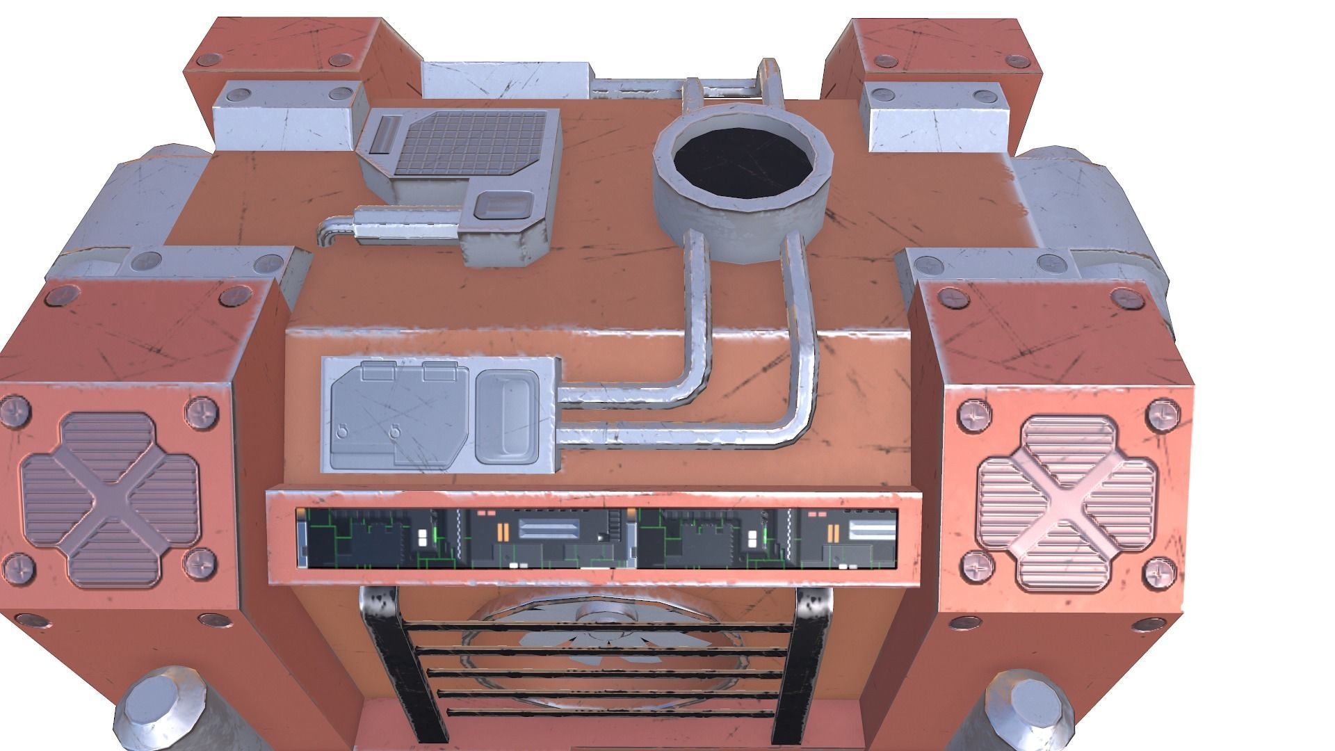 Generator 03 Low-poly 3D model_6