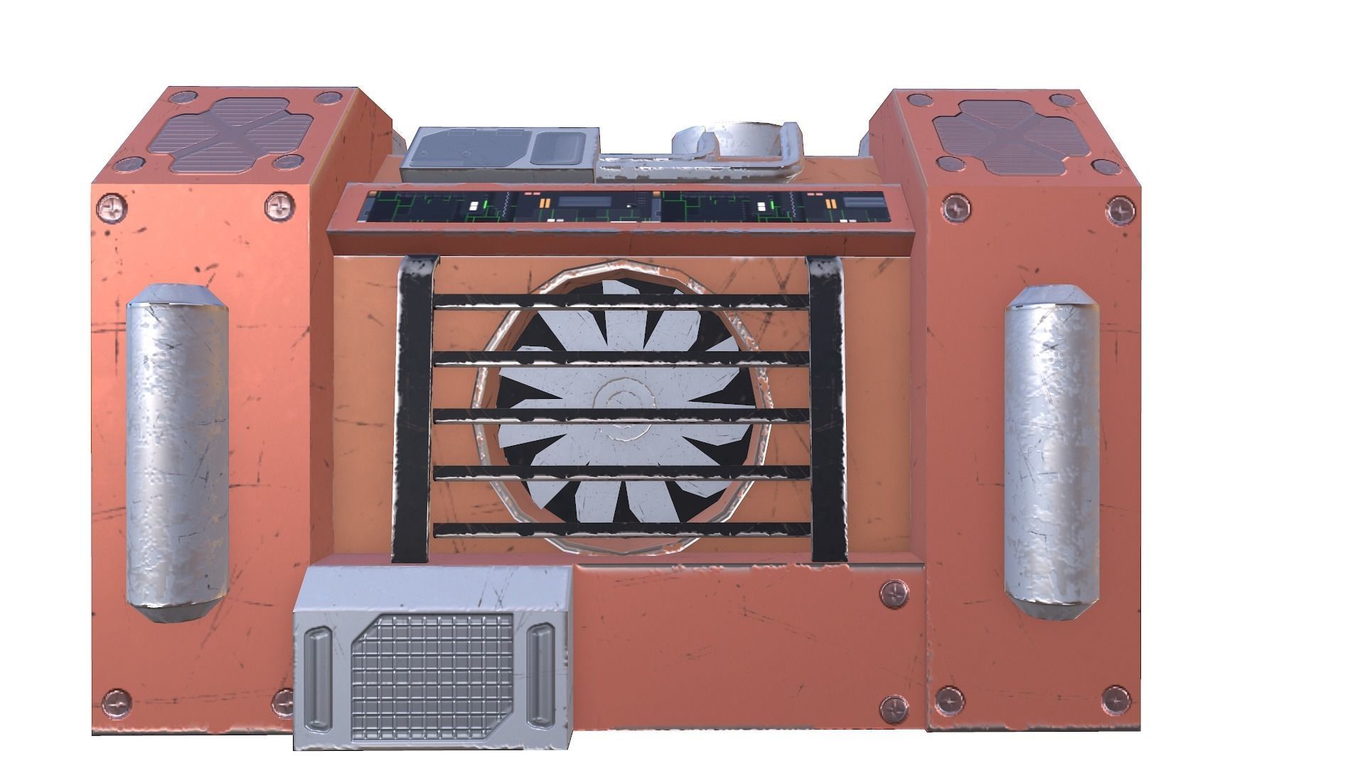 Generator 03 Low-poly 3D model_5