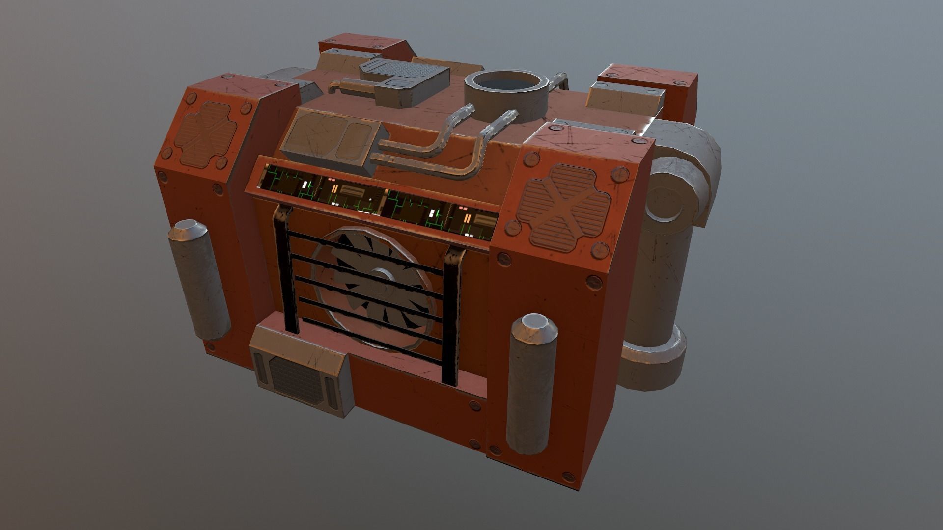 Generator 03 Low-poly 3D model_28