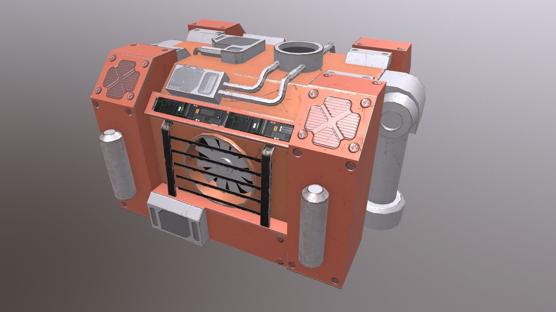Generator 03 Low-poly 3D model_32
