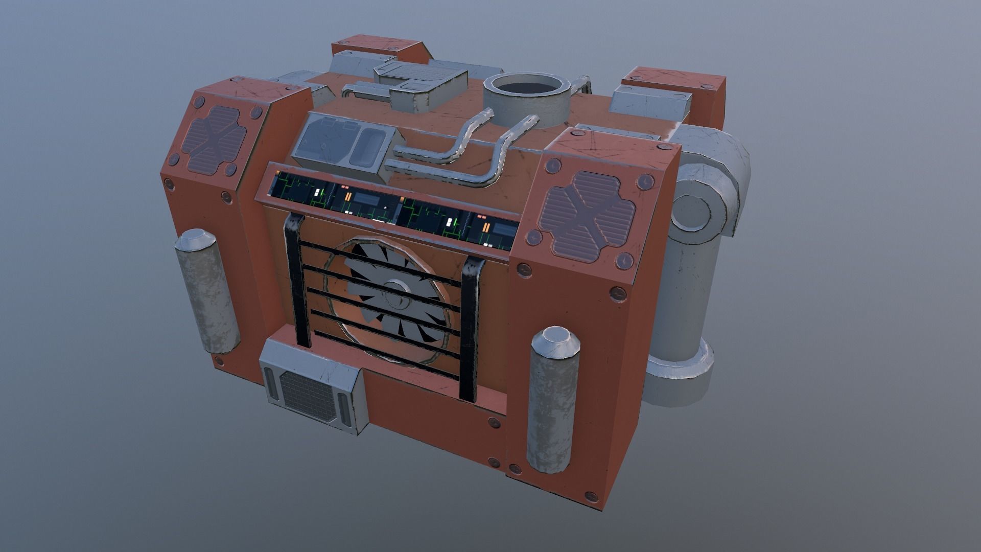 Generator 03 Low-poly 3D model_23
