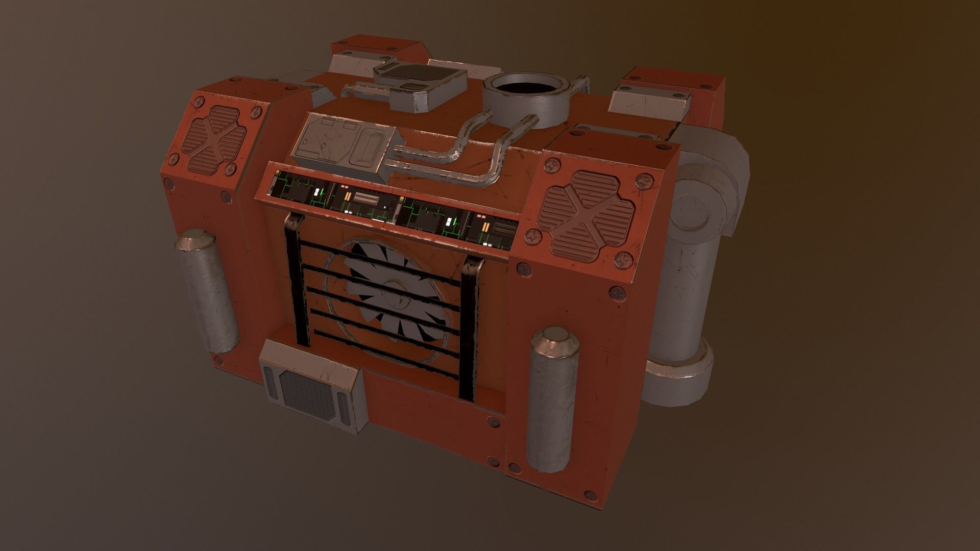 Generator 03 Low-poly 3D model_10