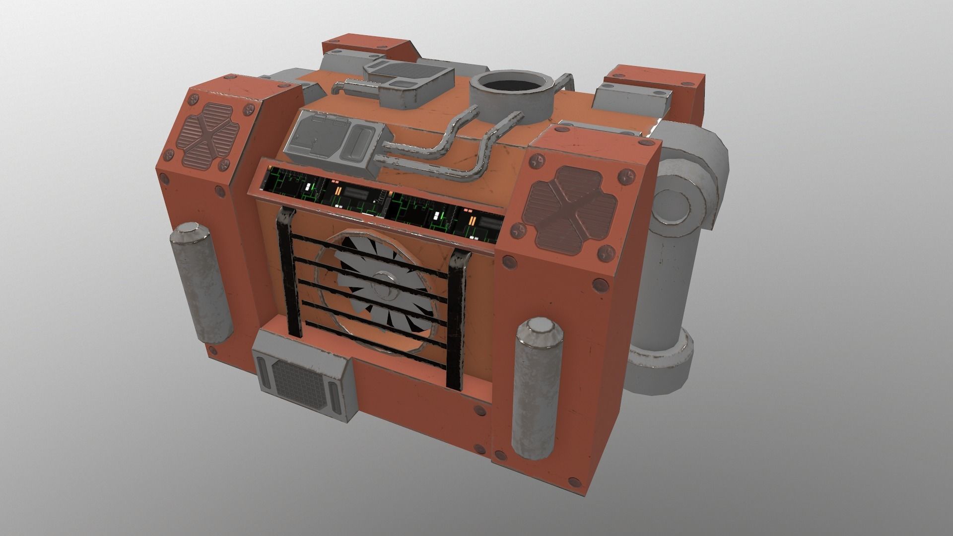 Generator 03 Low-poly 3D model_20