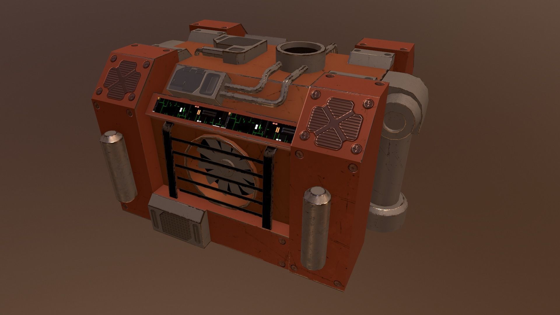 Generator 03 Low-poly 3D model_18