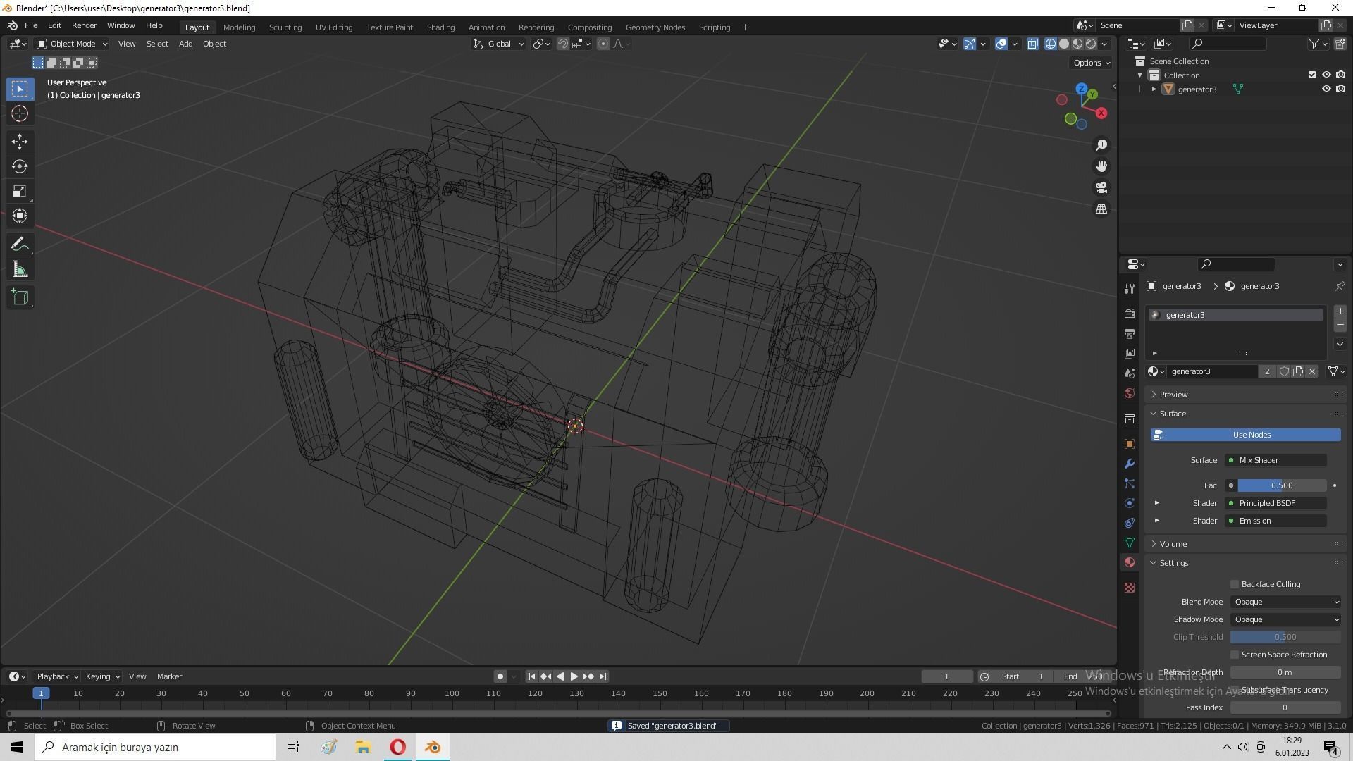 Generator 03 Low-poly 3D model_33