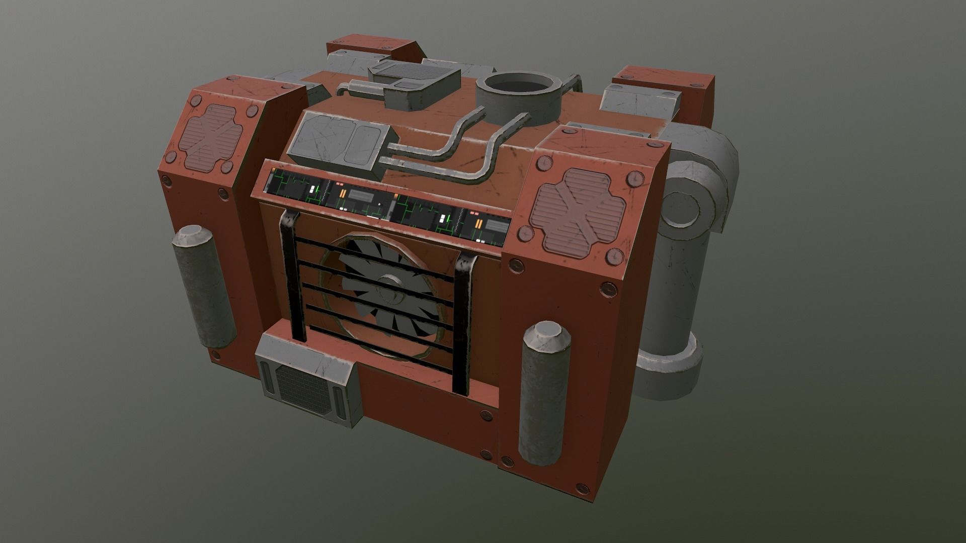Generator 03 Low-poly 3D model_27