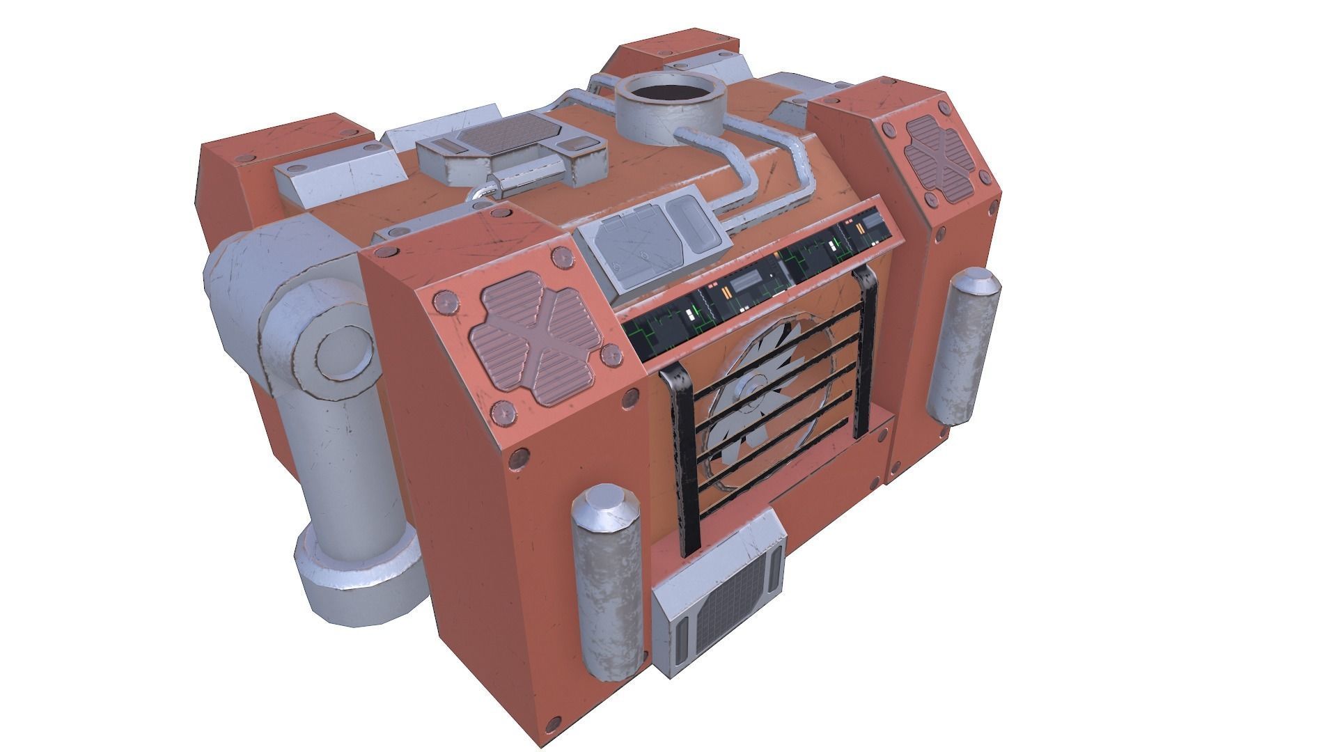 Generator 03 Low-poly 3D model_2