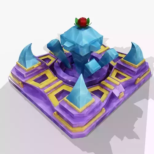 Crystal Mountain With PBR texturing 