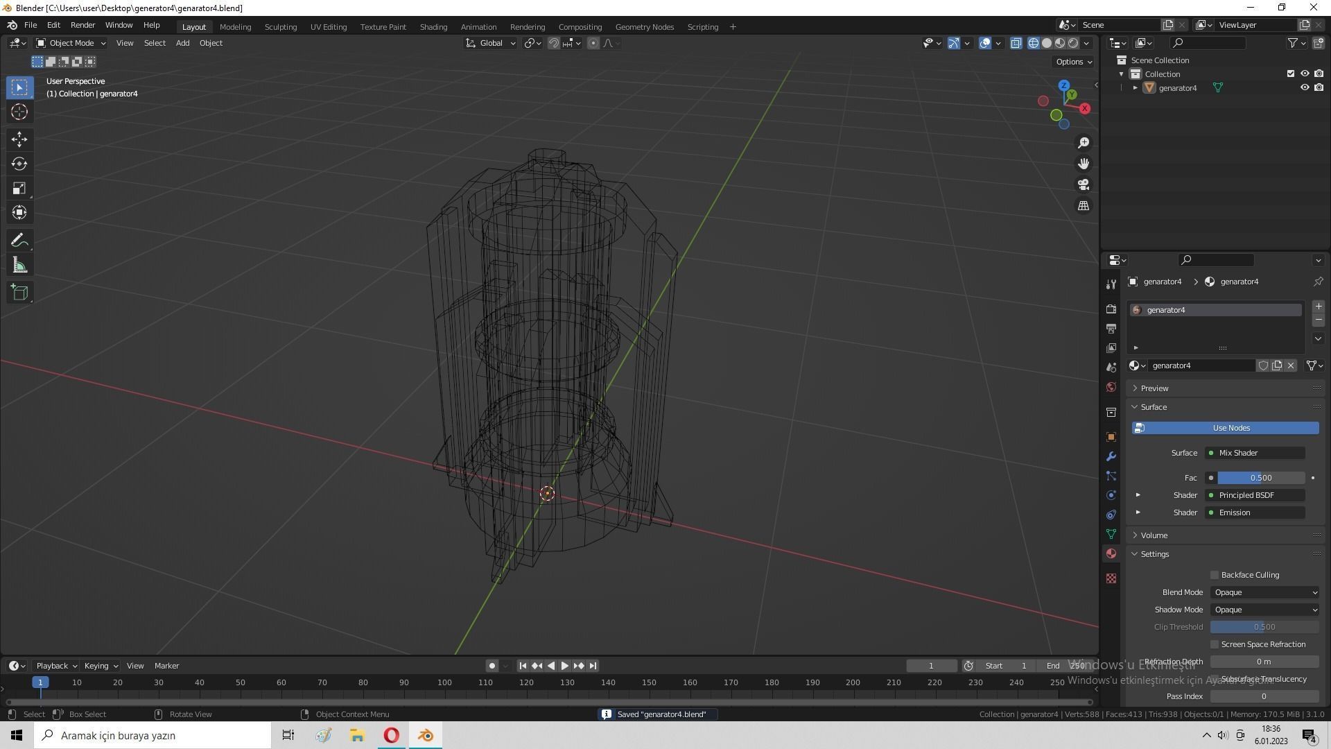 Generator 04 Low-poly 3D model_29