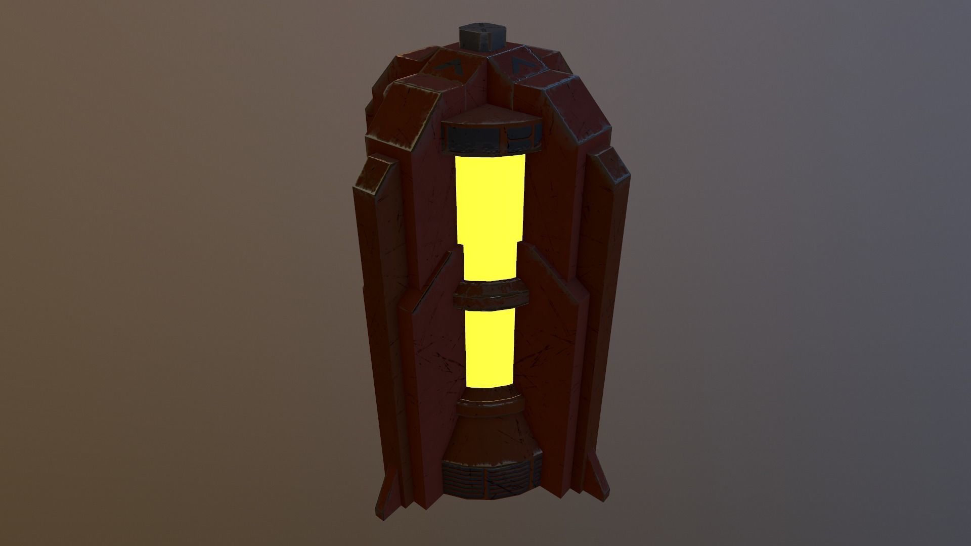 Generator 04 Low-poly 3D model_11