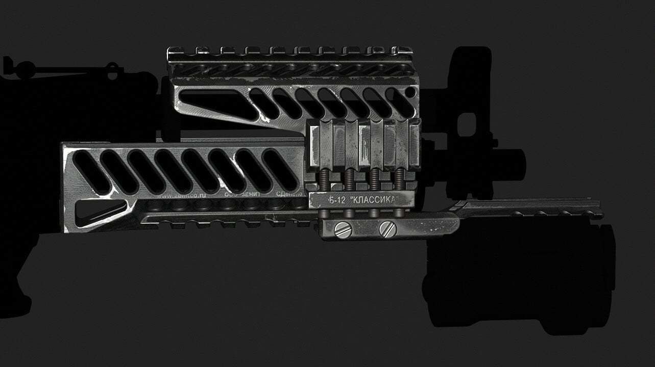 PP-19-01 Vityaz various attachments Low-poly 3D model_6