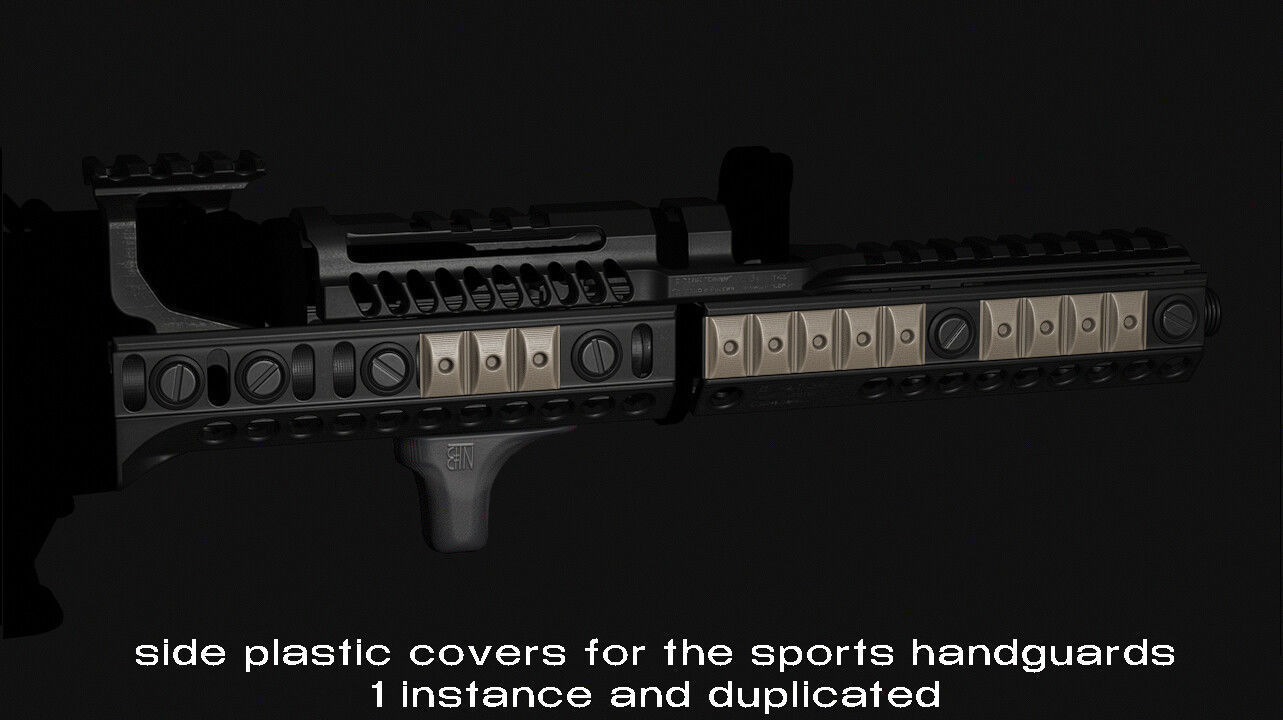 PP-19-01 Vityaz various attachments Low-poly 3D model_12