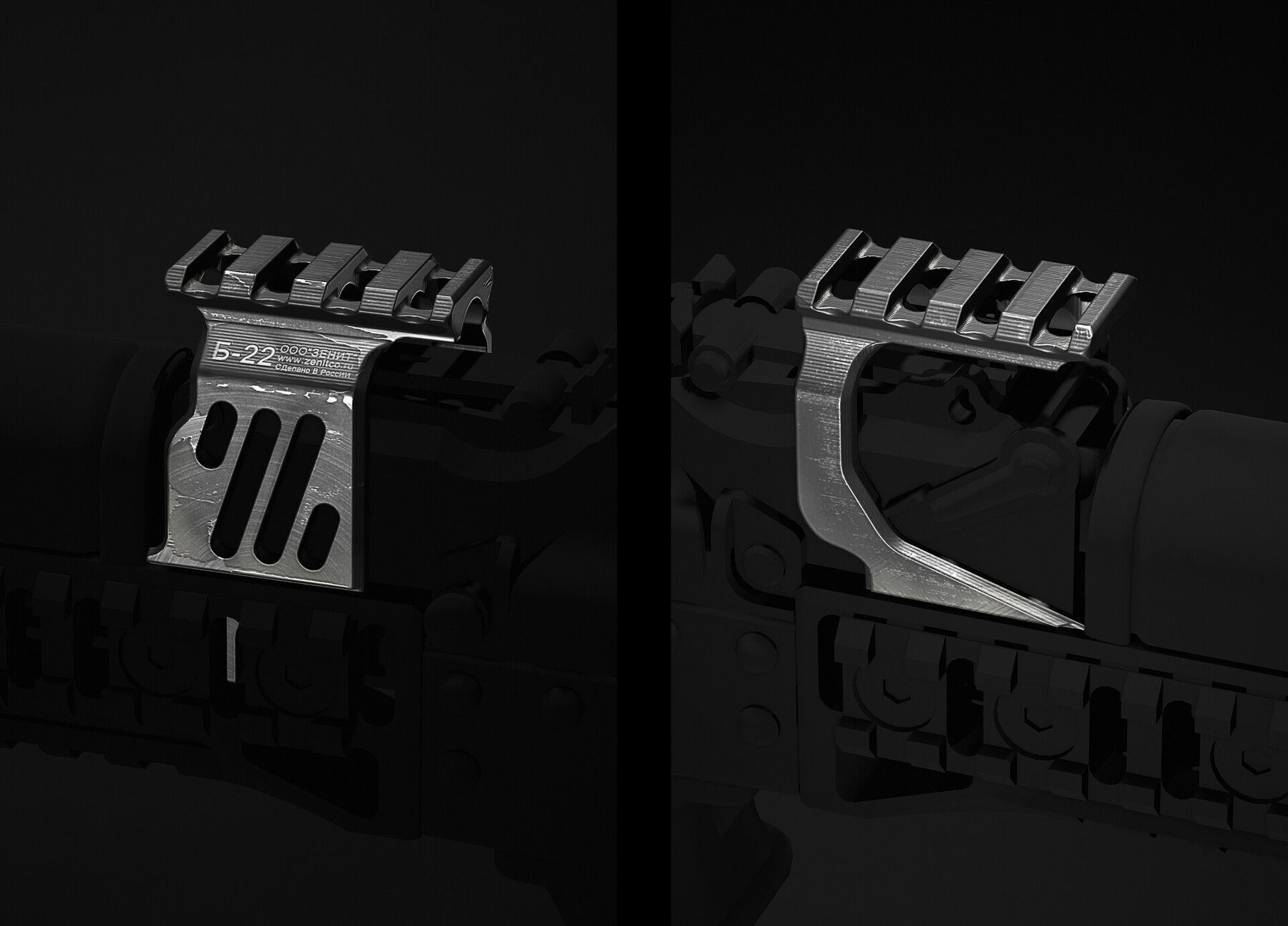 PP-19-01 Vityaz various attachments Low-poly 3D model_17
