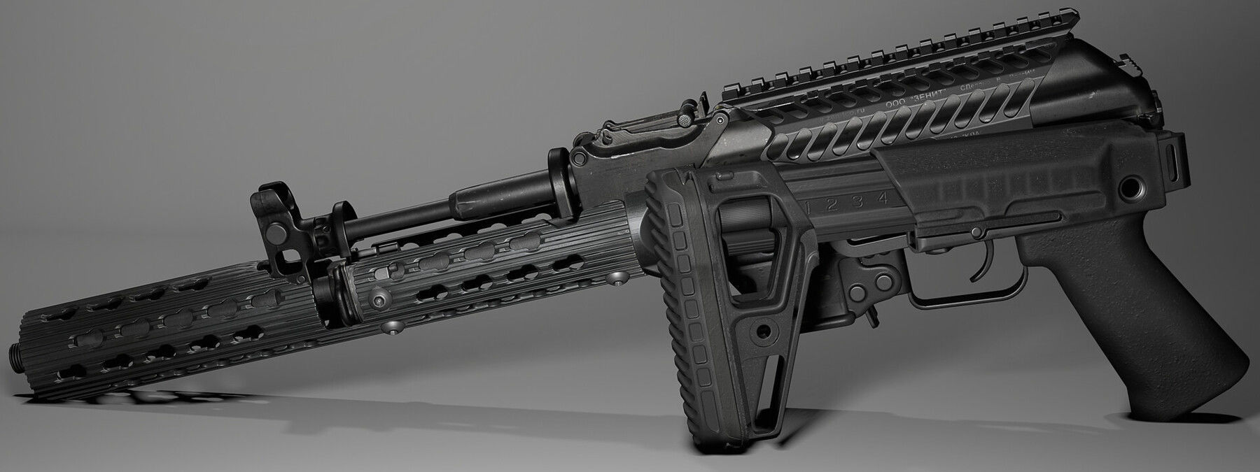PP-19-01 Vityaz various attachments Low-poly 3D model_19