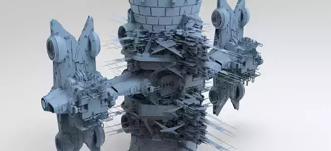 Star Ship pulse generator space station 2