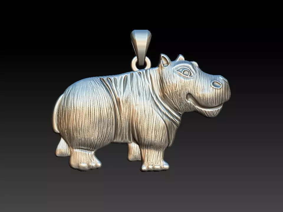 hipoppotamus Pendant 3D print model