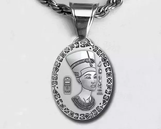 Nefertiti Pendant  Ancient Necklaces Pharaonic Egypt