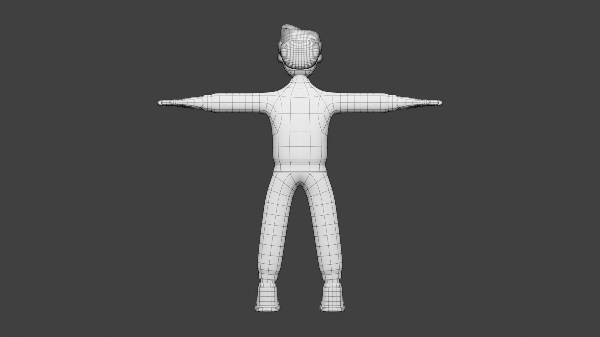 Man Wear Sweater and Sneakers 3D Cartoon Character Style 3D model_7