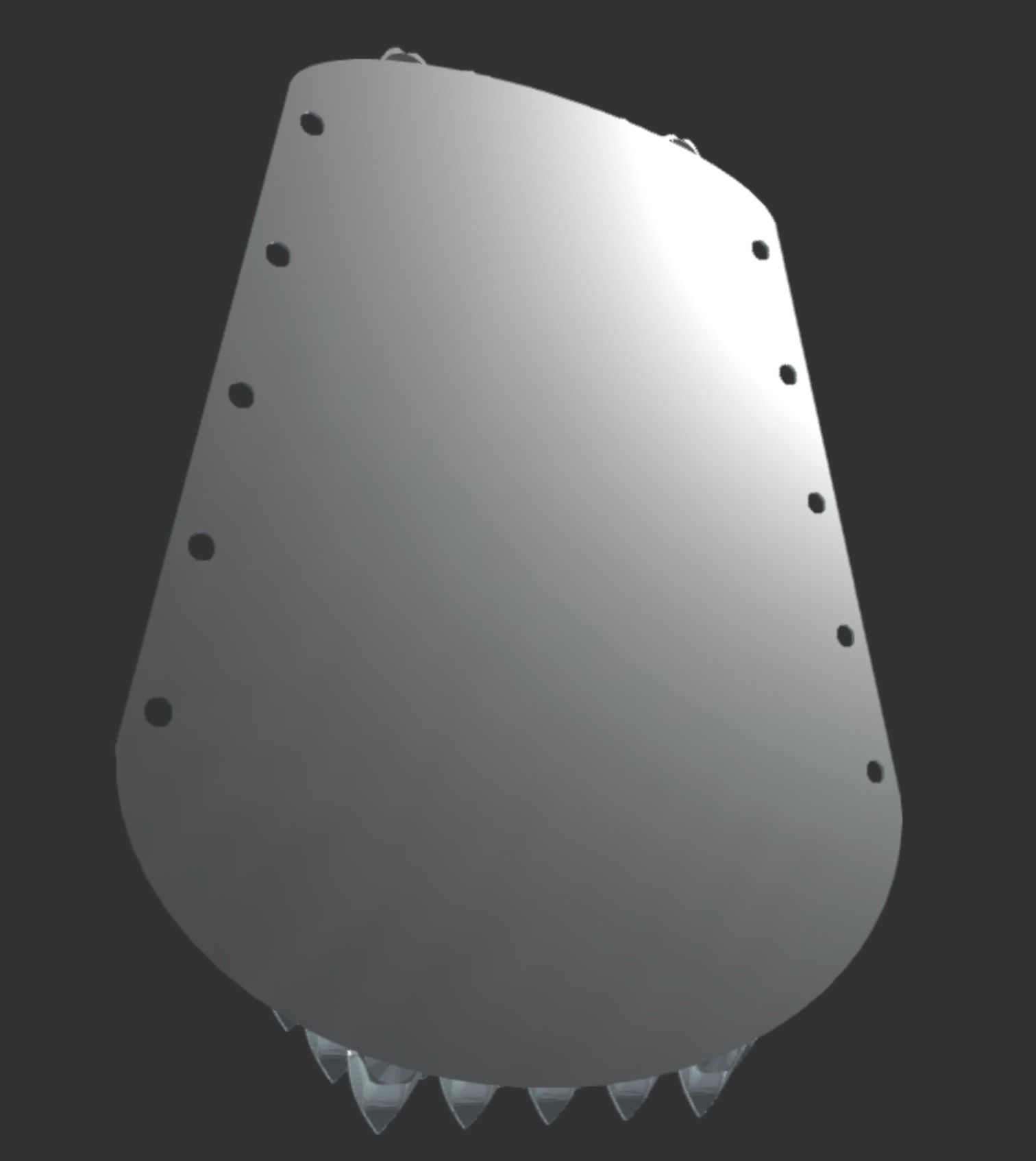 Flexible Scalemail Bracer 3D print model_5