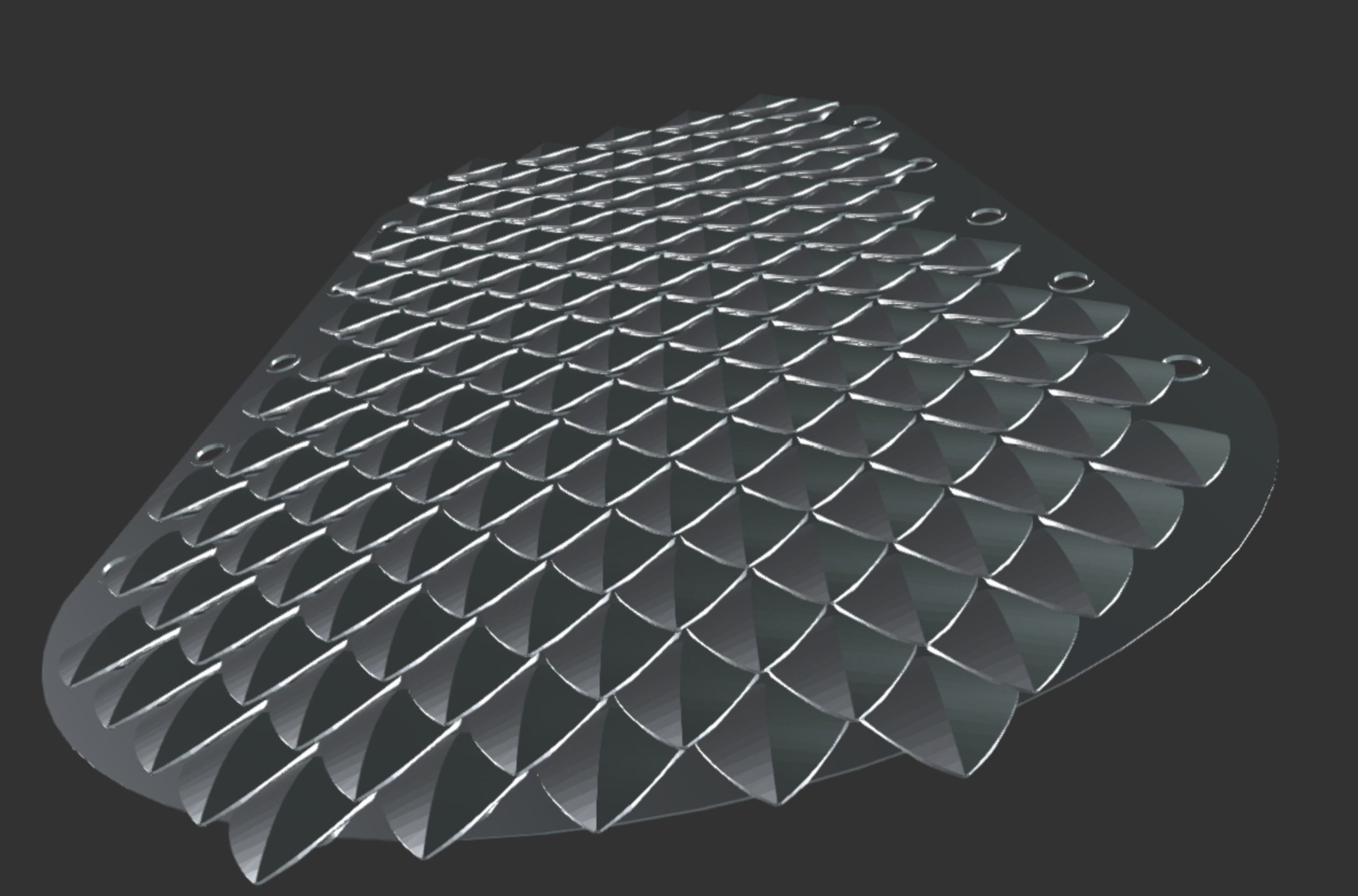 Flexible Scalemail Bracer 3D print model_6