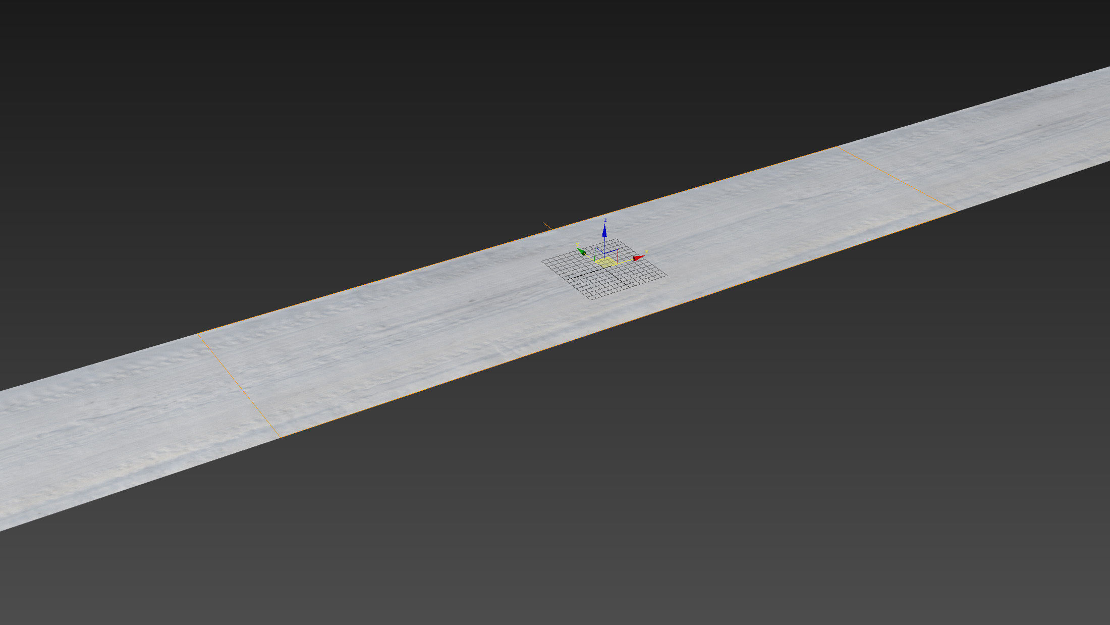 Winter single lane road 04 12 meters 3D model_10