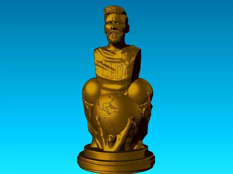 MESSI WORLD CUP MUNDIAL QATAR 2022 BUST 3D print model