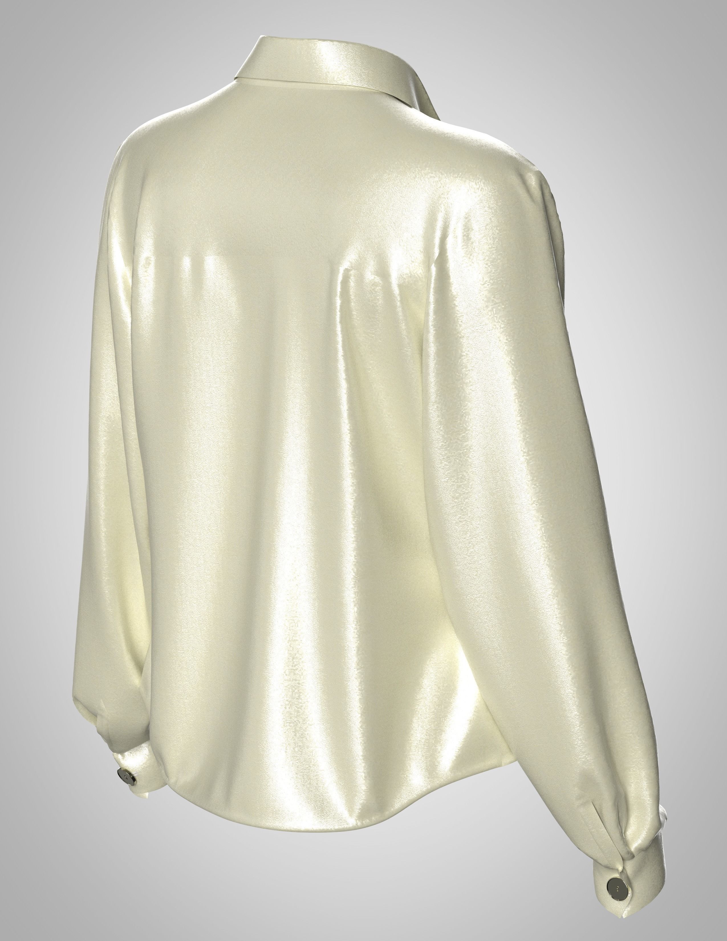 shirt female yoke 3D model_5