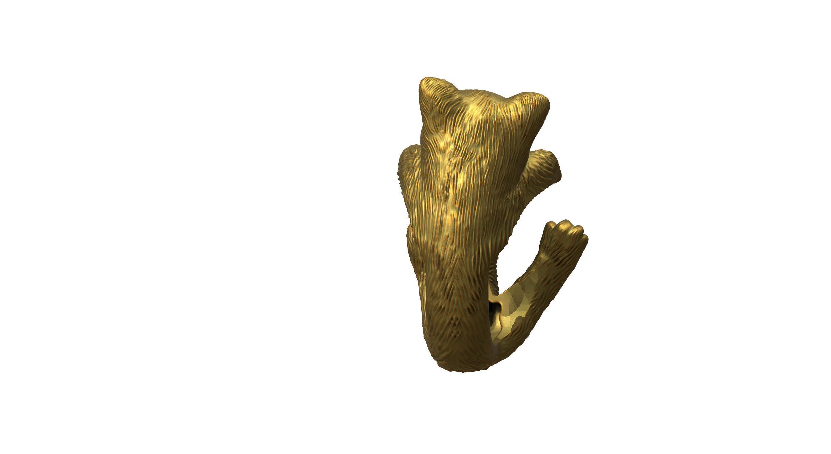 Cat Ring  9 Different ring sizes 3D print model_41